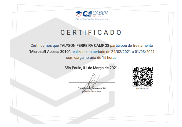 imagem do certificado